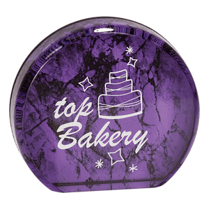 Purple 5 1/2" Marble Aurora Acrylic