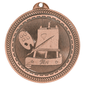 Antique Bronze 2" Art Laserable BriteLazer Medal