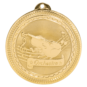 Bright Gold 2" Orchestra Laserable BriteLazer Medal