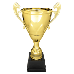 Gold 13" Completed Metal Cup on Plastic Base