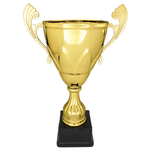 Gold 15" Completed Metal Cup on Plastic Base