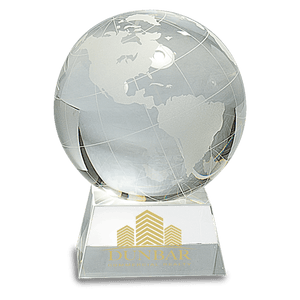 Clear 5 1/2" Crystal Globe on Base