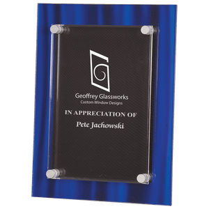 Blue 9" x 12" Velvet Stand-Off Acrylic Plaque