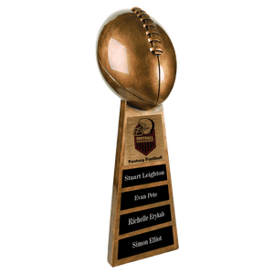 Antique Gold 15" Football Resin