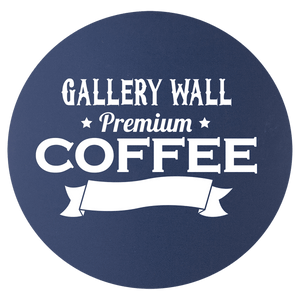 Navy Blue/White 3 3/4" Round Silicone Coaster