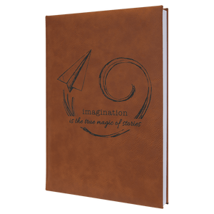 Rawhide 7" x 9 3/4" Laserable Leatherette Journal with Lined Notepad
