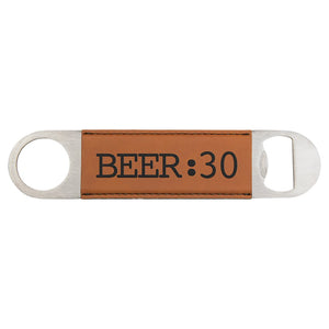 Rawhide 1 1/2" x 7" Laserable Leatherette Bottle Opener