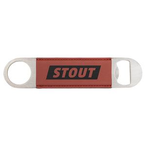 1 1 1/2" x 7" Laserable Leatherette Bottle Opener
