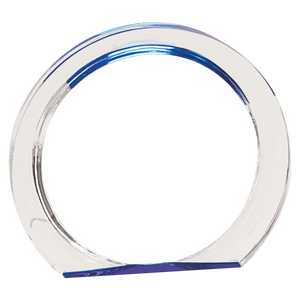 Blue 5 3/8" Round Halo Acrylic