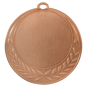 Antique Bronze 2 3/4" Half Wreath 2" Insert Holder Medal