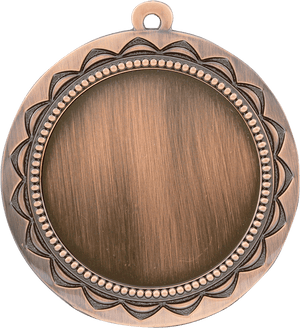 Antique Bronze 2 3/4" Sun 2" Insert Holder Medal