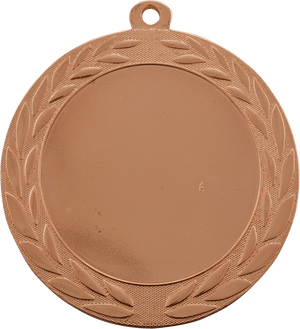Bright Bronze 2 3/4" Wreath 2" Insert Holder Medal