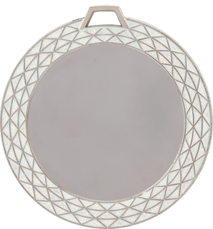 White 2 3/4" Bling 2" Insert Holder Medal