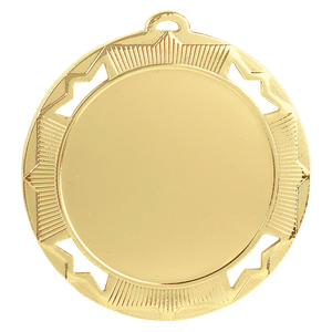 Bright Gold 2 3/4" Crown 2" Insert Holder Medal