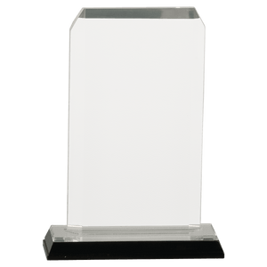 Silver 3 1/2" x 6 1/2" Clipped Corner Impress Acrylic