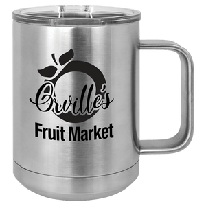 Stainless Steel Polar Camel 15 oz. Vacuum Insulated Mug with Slider Lid