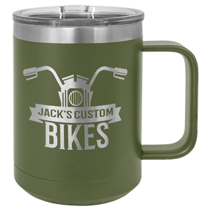 Olive Green Polar Camel 15 oz. Vacuum Insulated Mug with Slider Lid