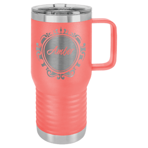 Coral Polar Camel 20 oz. Vacuum Insulated Travel Mug with Slider Lid