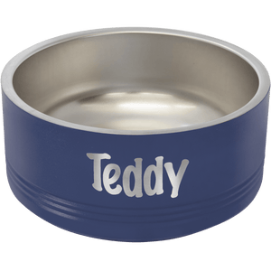 Navy Blue Polar Camel 32 oz. Medium Pet Bowl