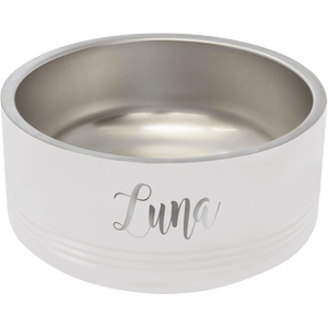 White Polar Camel 32 oz. Medium Pet Bowl