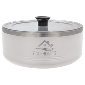 White Polar Camel 3 Quart Serving Bowl with Lid