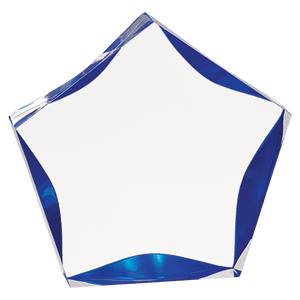 Clear/Blue 5"/ Luminary Star Acrylic