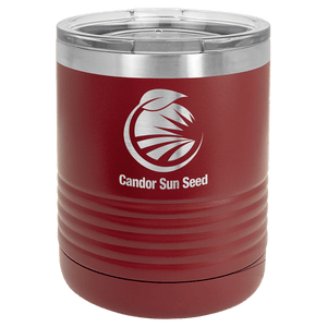 Maroon Vacuum Insulated Ringneck Tumbler with Clear Polar Camel 10 oz. Lid