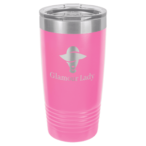 Pink Ringneck Tumbler with Clear Polar Camel 20 oz. Lid