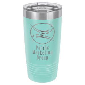 Teal Polar Camel 20 oz. Ringneck Tumbler with Logo Lid