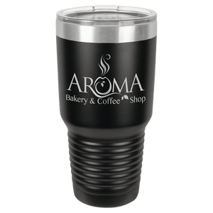 Black Polar Camel 30 oz. Ringneck Tumbler with Logo Lid