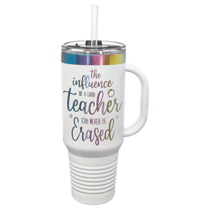 White/Prism Polar Camel 40 oz. Travel Mug with Handle & Straw