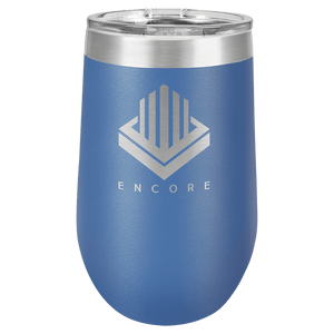 Royal Blue Polar Camel 16 oz. Vacuum Insulated Stemless Tumbler with Lid