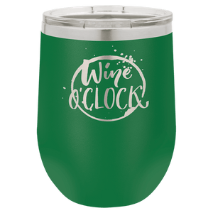 Green Polar Camel 12 oz. Vacuum Insulated Stemless Wine Tumbler with Lid