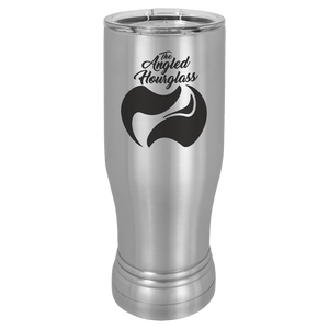 Stainless Steel 14 oz. Polar Camel Pilsner w/Clear Lid