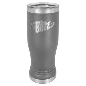 Dark Gray 14 oz. Pilsner with Clear Polar Camel Lid