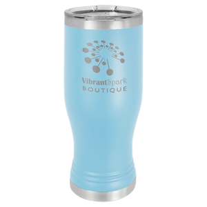 Light Blue 20 oz. Pilsner with Clear Polar Camel Lid