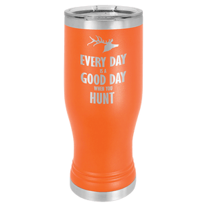 Orange 20 oz. Pilsner with Clear Polar Camel Lid