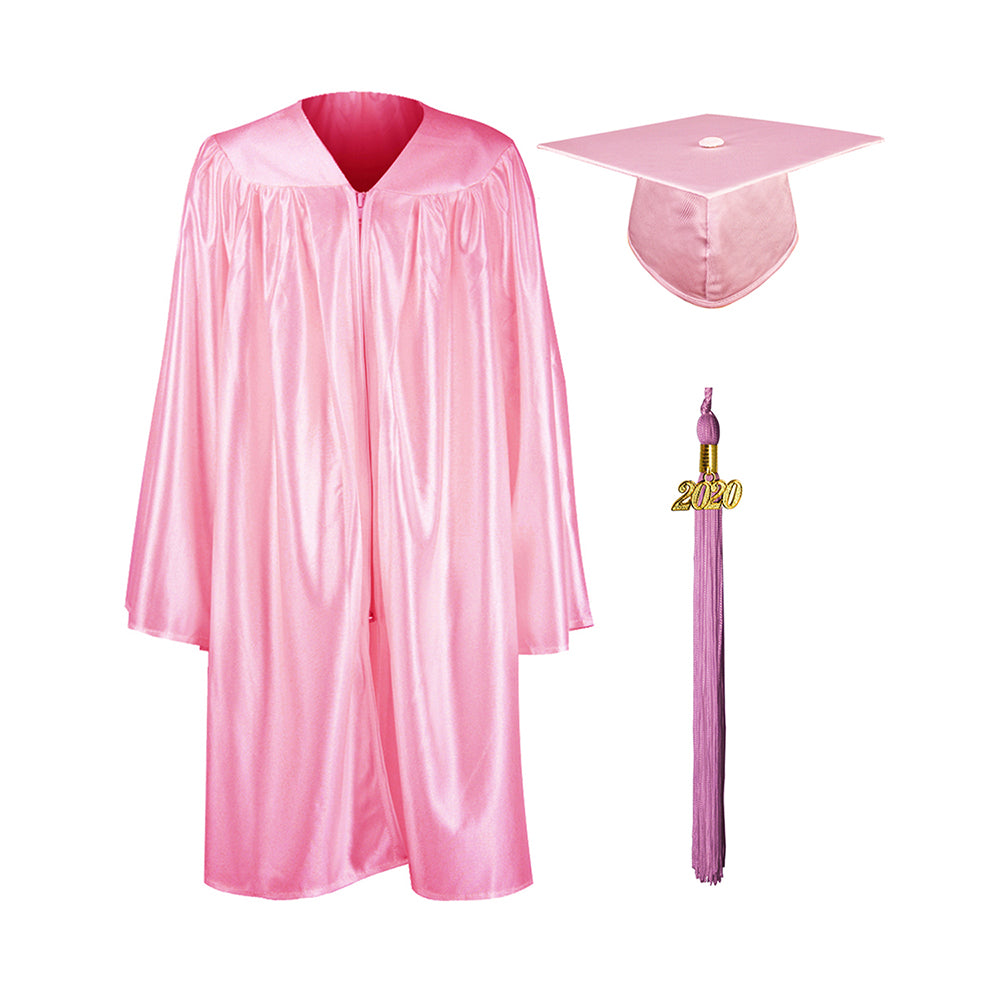 Kindergarten Graduation Cap and Gown Set in Pink