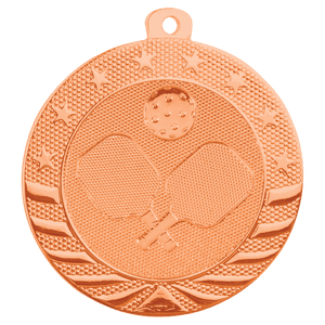 Bright Bronze 2" Pickleball Starbrite Medal