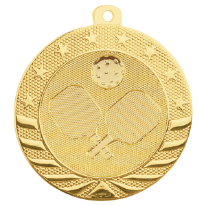Bright Gold 2" Pickleball Starbrite Medal