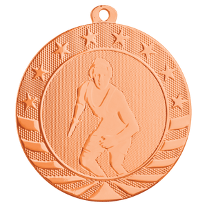 Bright Bronze 2 3/4" Wrestling Starbrite Medal