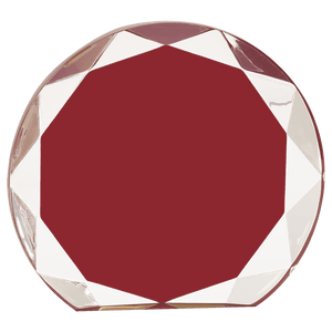 Burgundy 5 1/2" Sunburst Acrylic