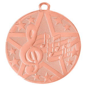 Bronze 2" Superstar Music Medal