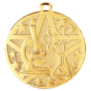Gold 2" Superstar Science Medal