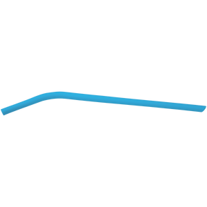 Blue 10" Small Silicone Straw