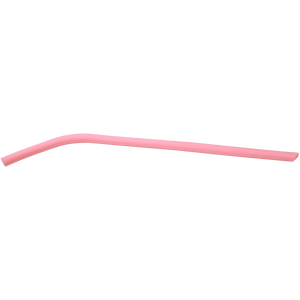 Pink 10" Small Silicone Straw