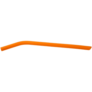 Orange 10" Large Silicone Straw