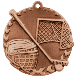 Antique Bronze 1 3/4" Hockey Millennium Medal