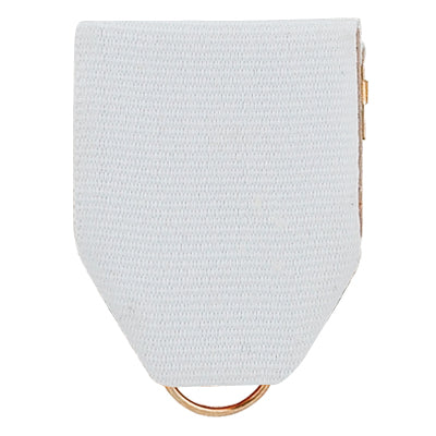 PIN BACK RIBBON WHITE