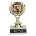 05-1/2 INCH WREATH TROPHY, HOLDS MEDALLION INSERT